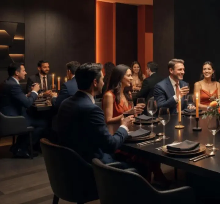 Elegánsan megterített asztal privát rendezvényhez a cabinspinsban